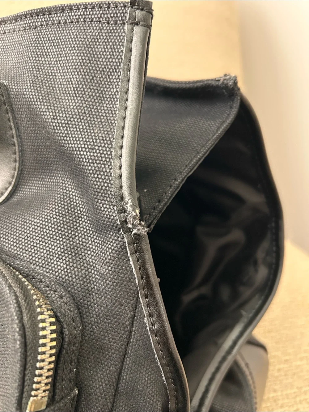Django Black Canvas Pet Carrier Tote with Dual Front Pockets